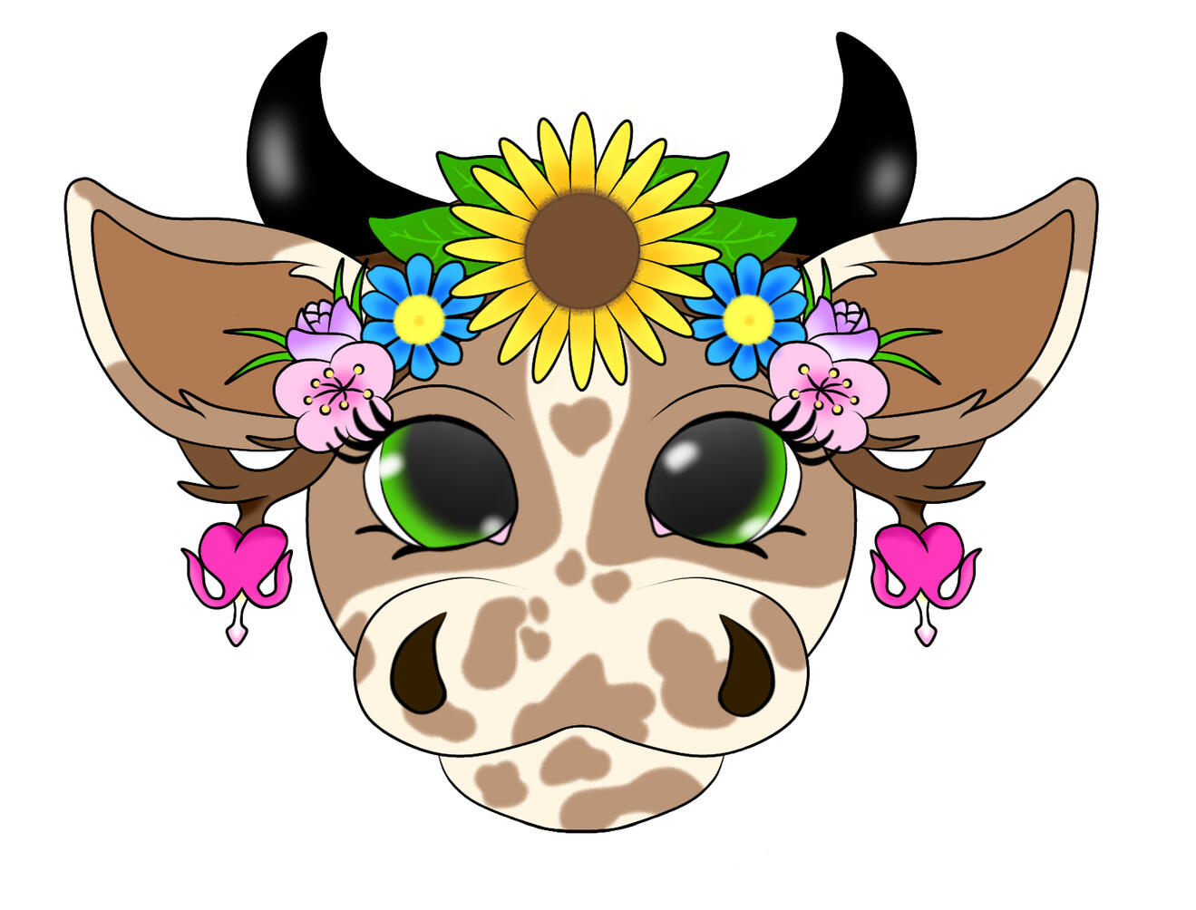 Custom Cow Design For Print