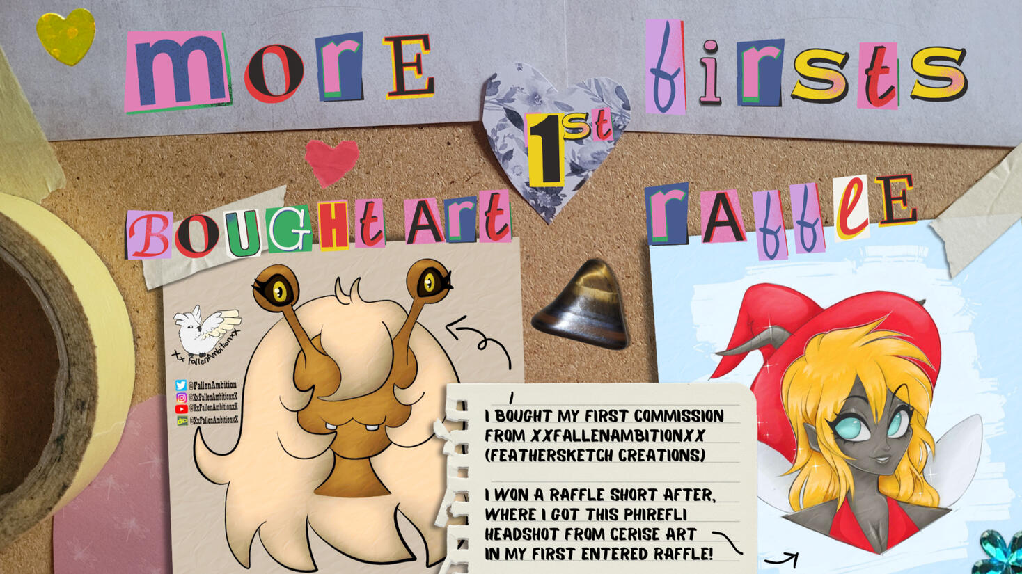 Page 9: 1st Bought Art and Raffle