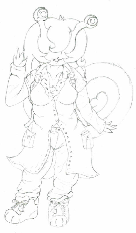 Sola Reference Sheet: Front Rough Sketch