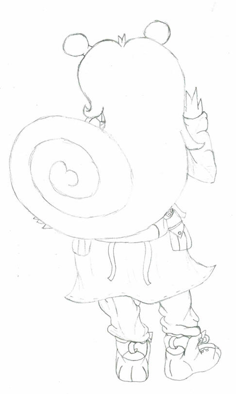 Sola Reference Sheet: Back Rough Sketch