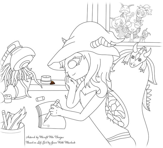 Line Art Process Work