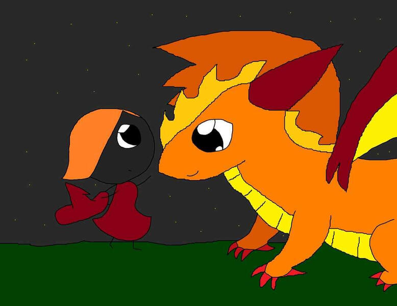 Phirefli with Dragon Reference Image