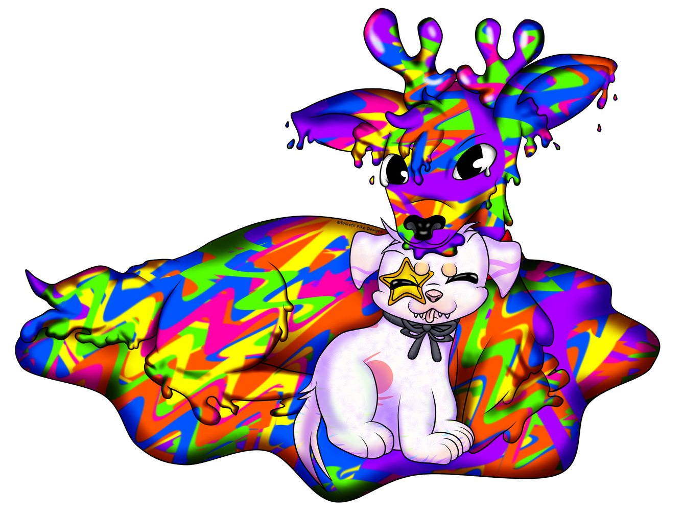 Custom Coloured Art Example